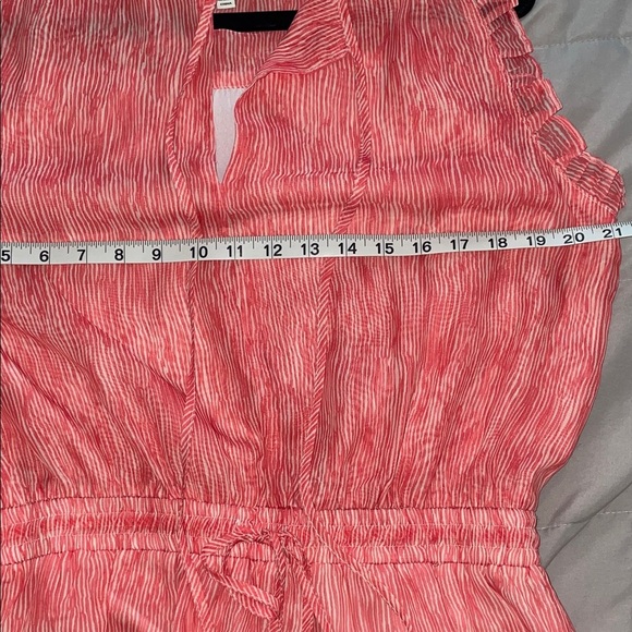 Pinch Red-Coral Ruffle Mini Dress - Picture 10 of 11